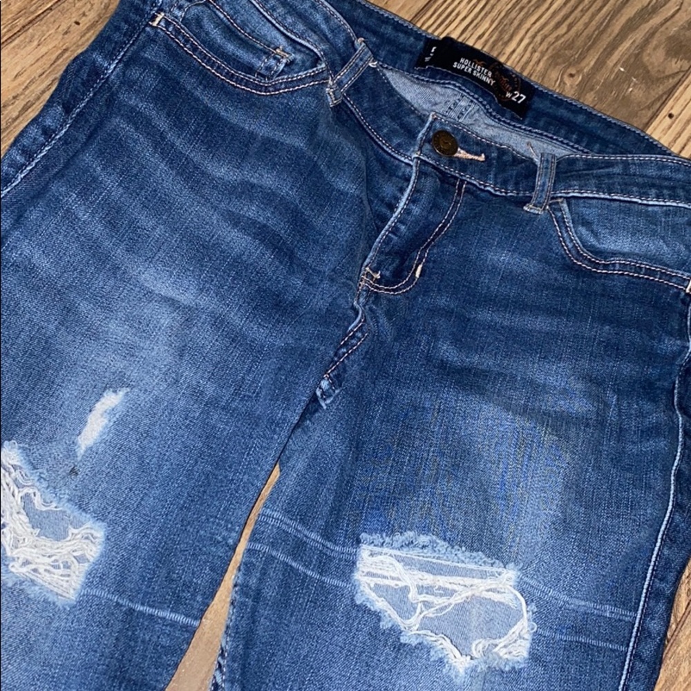 Holister Super Skinny Ripped Jeans